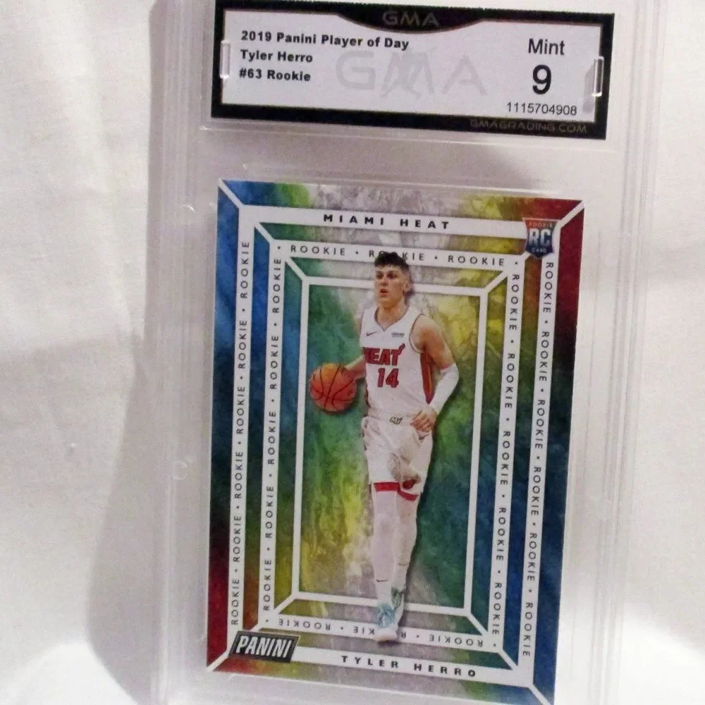 TYLER HERRO 2019 Panini Prizm Draft Picks #15 SP Rookie Miami Heat GMA 9